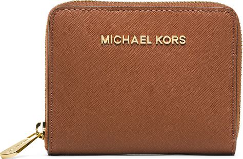 michael kors tan leather wallet|Michael Kors small wallet sale.